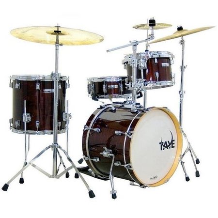 TANDESA LLC Taye SM418BP-SPK-CW 4 Piece StudioMaple BeBop Drum Shell Pack; Classic Walnut SM418BP-SPK-CW